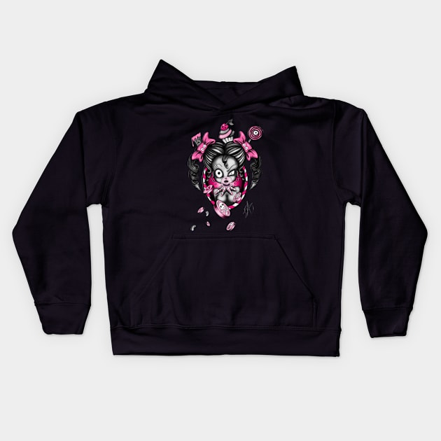 Toxic candy girl Kids Hoodie by trainwreck911